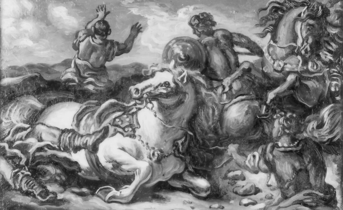 Giorgio De Chirico - Combattimento, Ciasa de ra Regoles 1